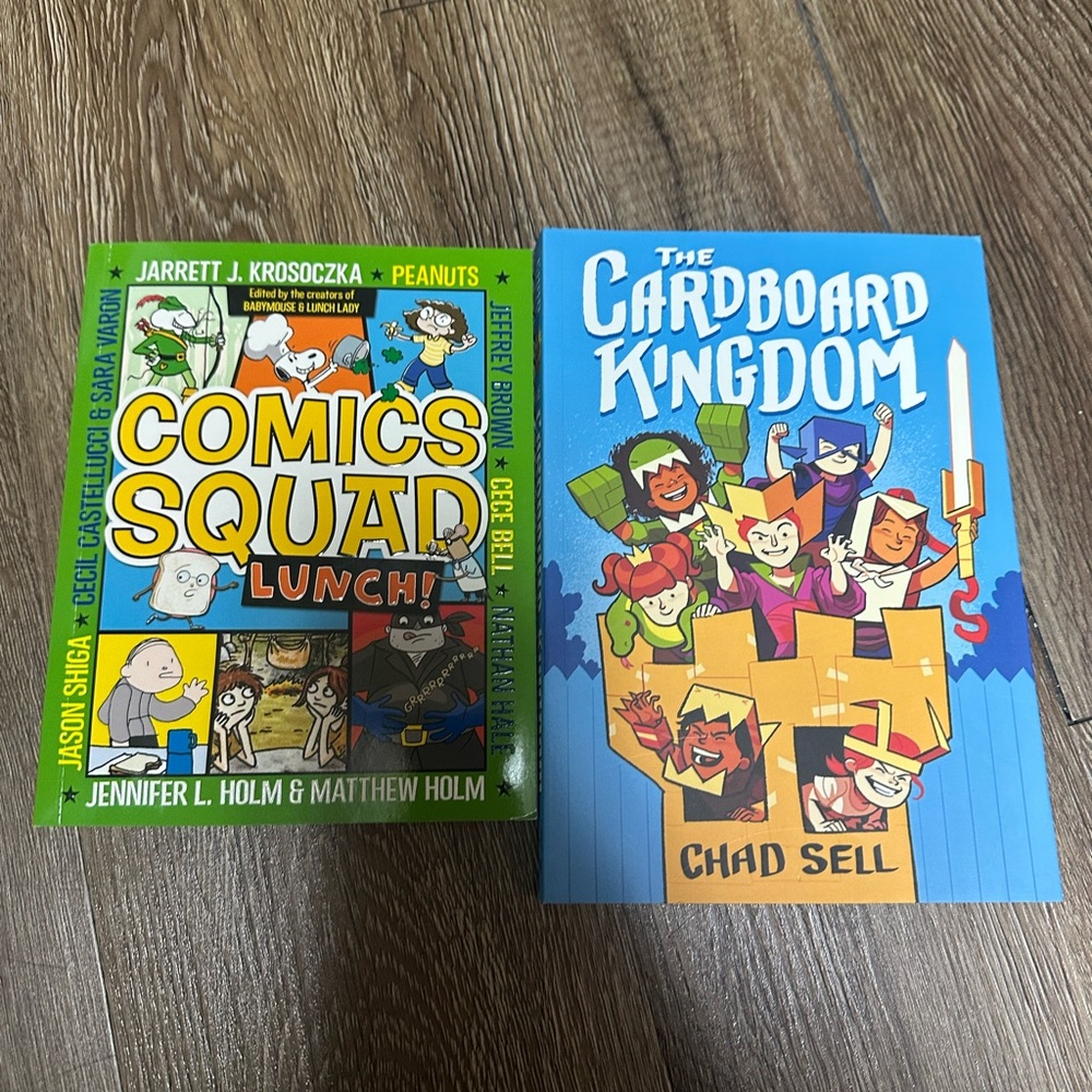 New Comics Squad Book and The Cardboard Kingdom Books